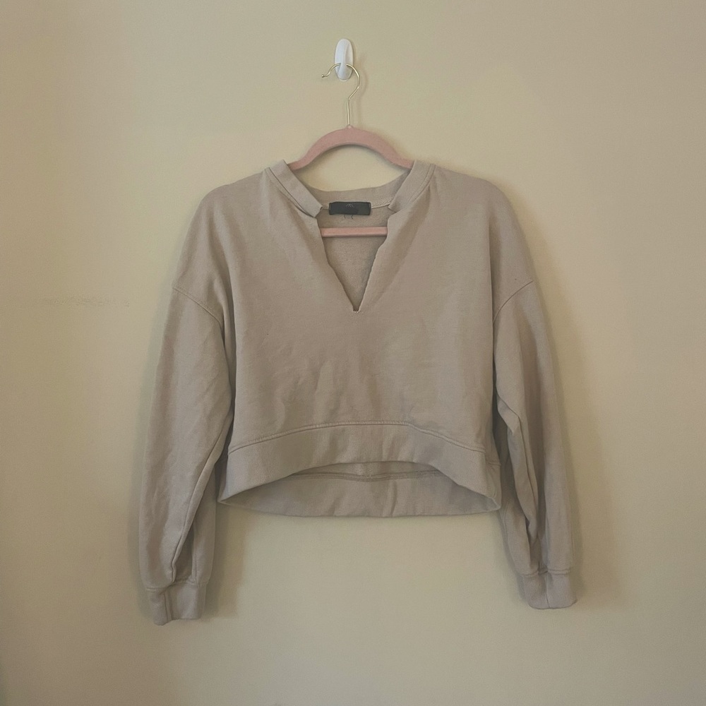Tan Crop Sweater